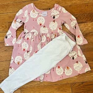 Hanna Andersson Snowflake Ballerina Dress and Leggings